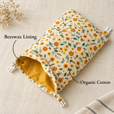 Handmade 100% Beeswax Bread Bags
