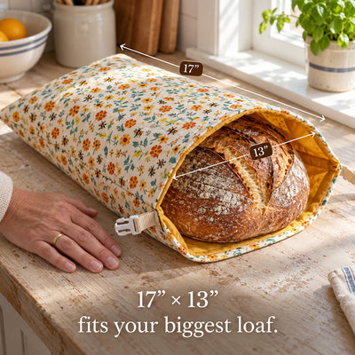 Handmade 100% Beeswax Bread Bags