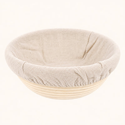 Natural Rattan Bread Fermentation Basket with Cloth Cover